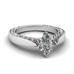 Vintage Oval Zircon Ring with Silver Coating