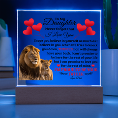 To My Daughter Old Lion – Acrylic Square